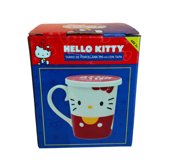 Tarro de Porcelana Con Tapa Kitty 290ml