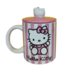 Taza con Tapa Kitty Rosa