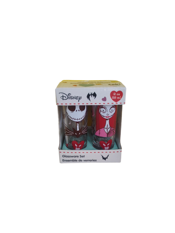 Juego de 4 Vasos Tequileros de Vidrio The Nightmare Before Christmas 59ml