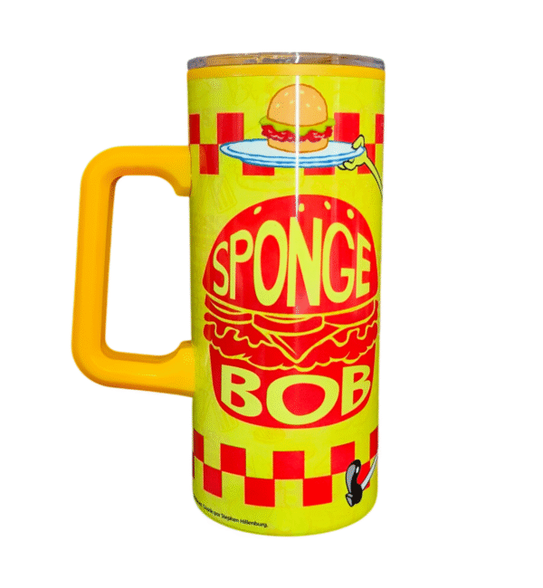 Termo Doble Pared de Asa Mediano - Bob Esponja 500ml