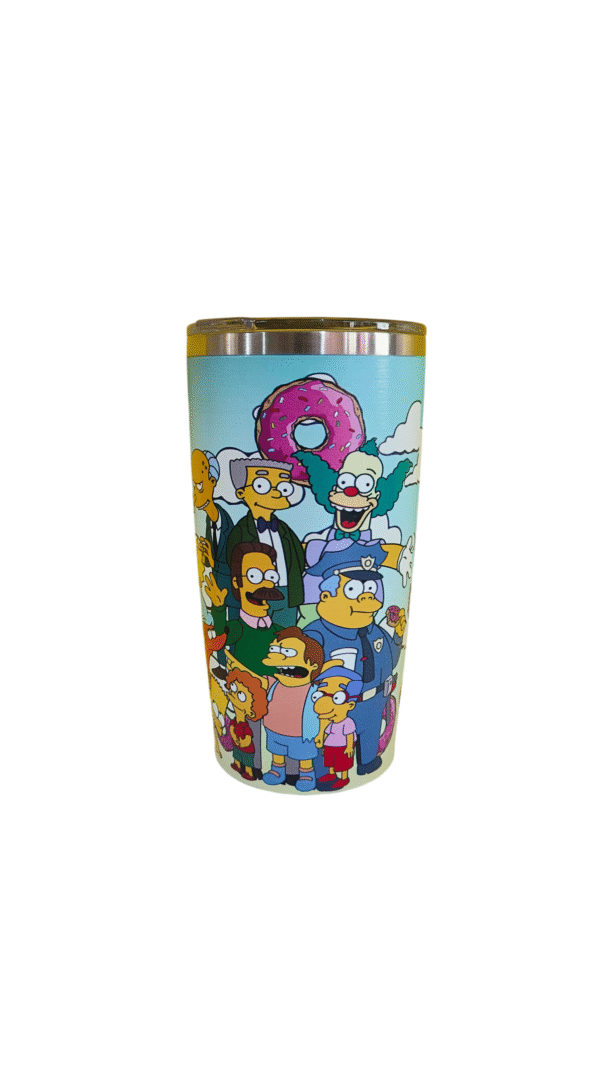 Termo Mediano Acero Inoxidable De Los Simpson