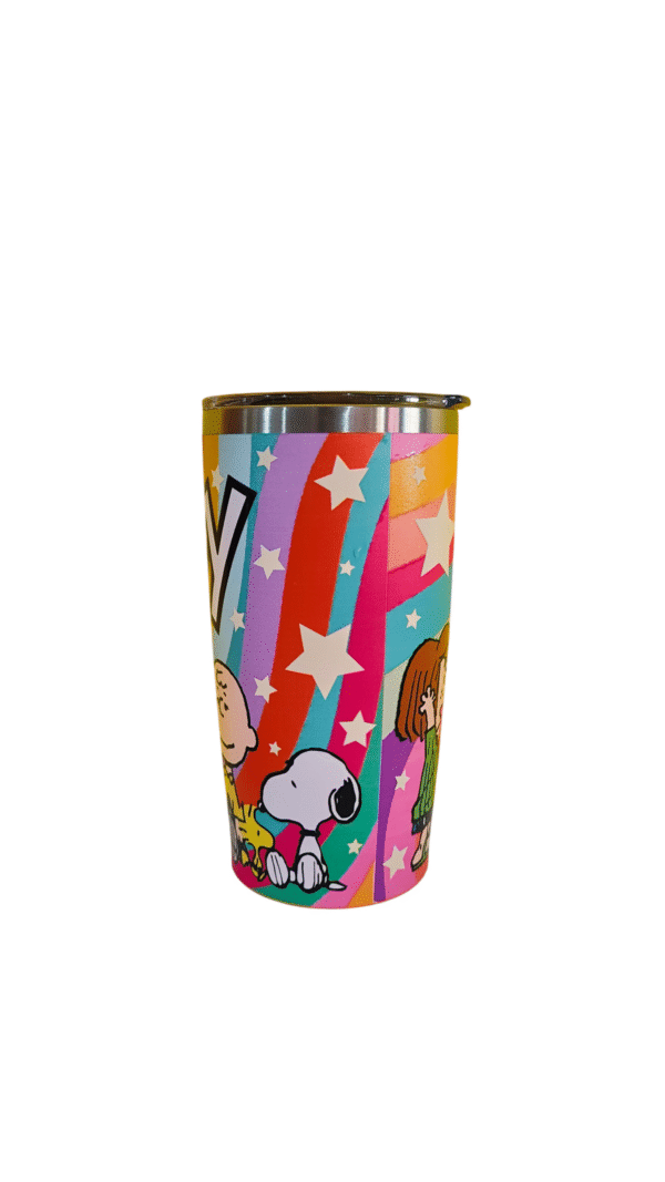 Termo Mediano Acero Inoxidable De Snoopy