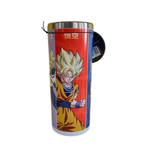 Termo Metalico Guerreros Sayajines Dragon Ball Z 591ml
