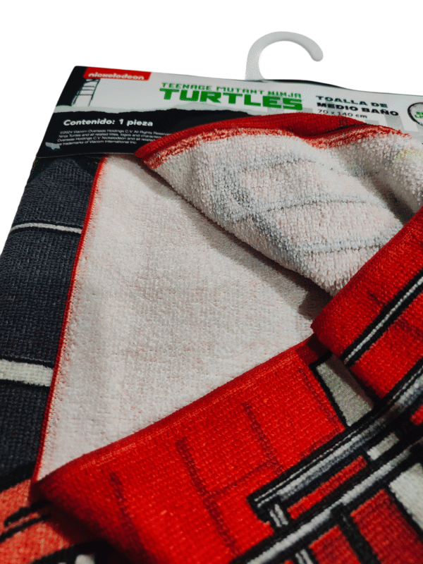 Toalla de Baño Absorbente Las Tortugas Ninja 70x140 cm.