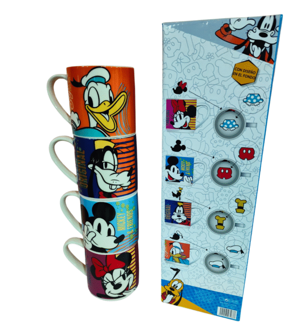 Torre de 4 Tarros Apilables Mickey y Amigos