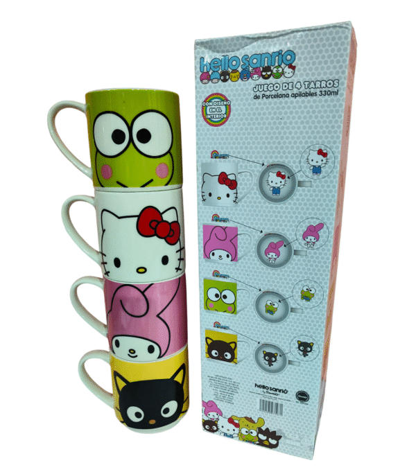 Torre de 4 Tarros Apilables Sanrio