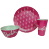 Vajilla 12 Pzas Bambu Barbie