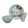 Vajilla 12 Pzas Bambu Hello Kitty