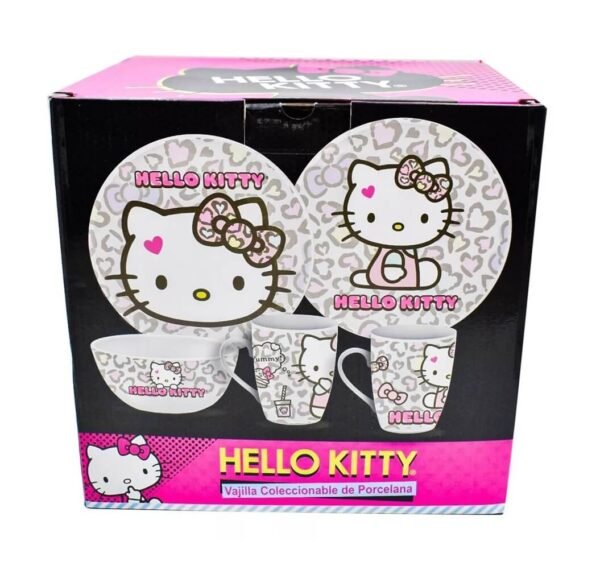 Vajilla 12 Piezas Porcelana Hello Kitty