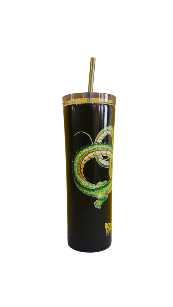 Vaso Acero Inoxidable Con Popote Dragon Ball - Shenglong