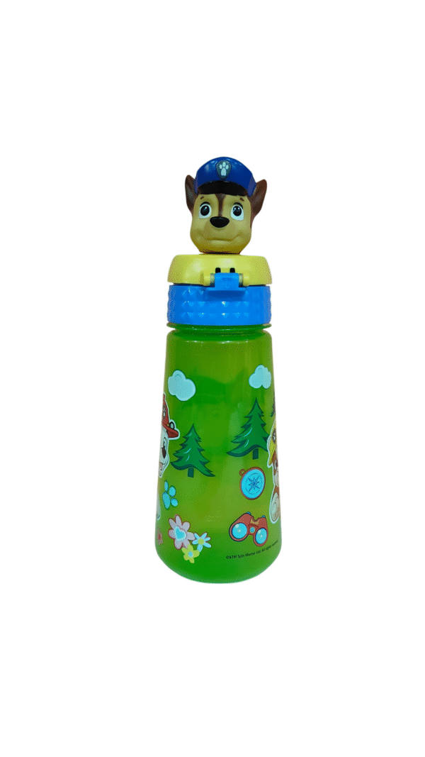 Vaso De Plástico Con Tapa 3D Paw Patrol