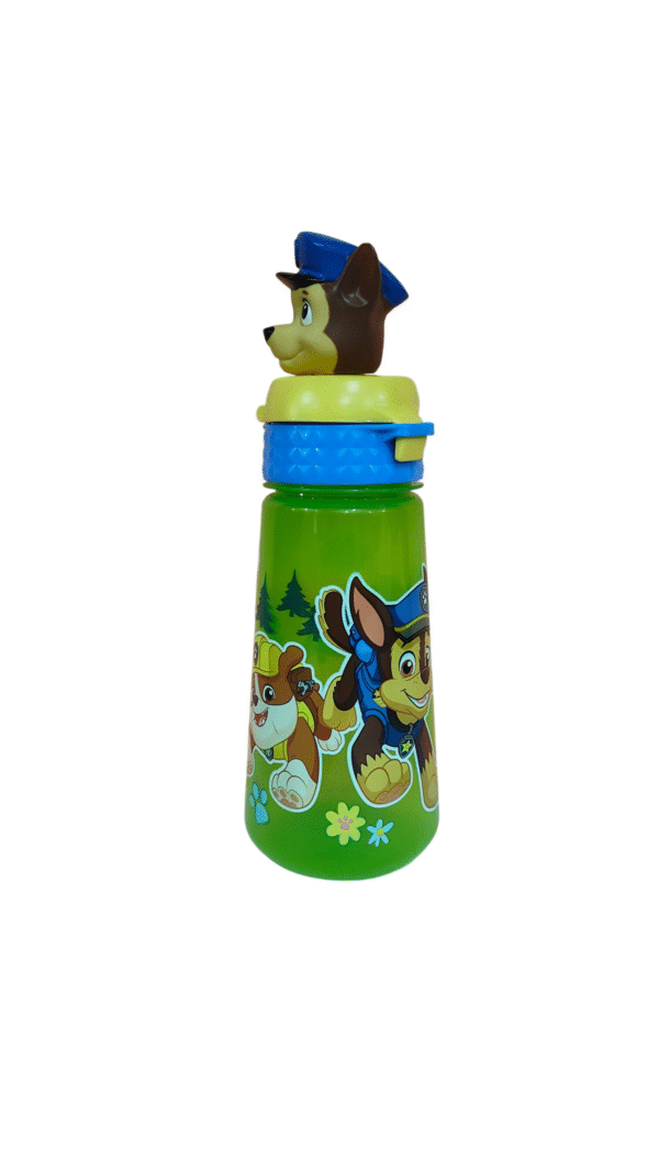 Vaso De Plástico Con Tapa 3D Paw Patrol