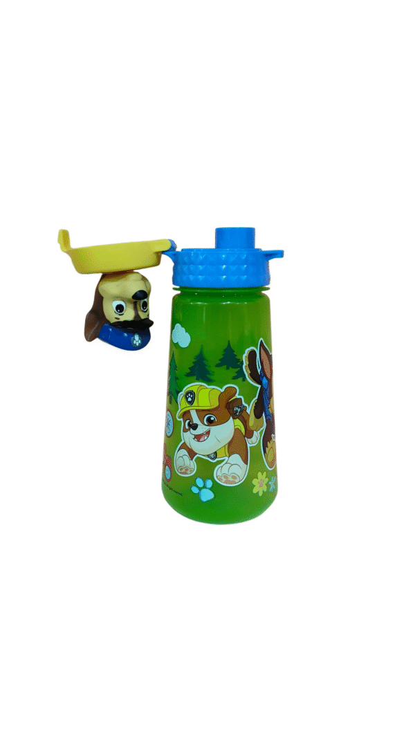 Vaso De Plástico Con Tapa 3D Paw Patrol