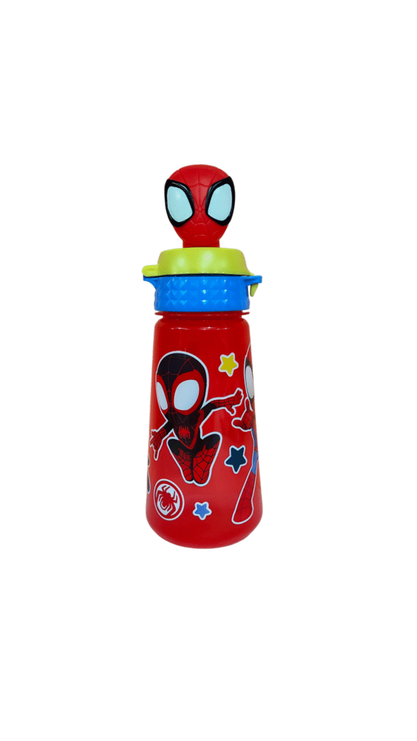 Vaso de Plástico con Tapa 3D Spiderman