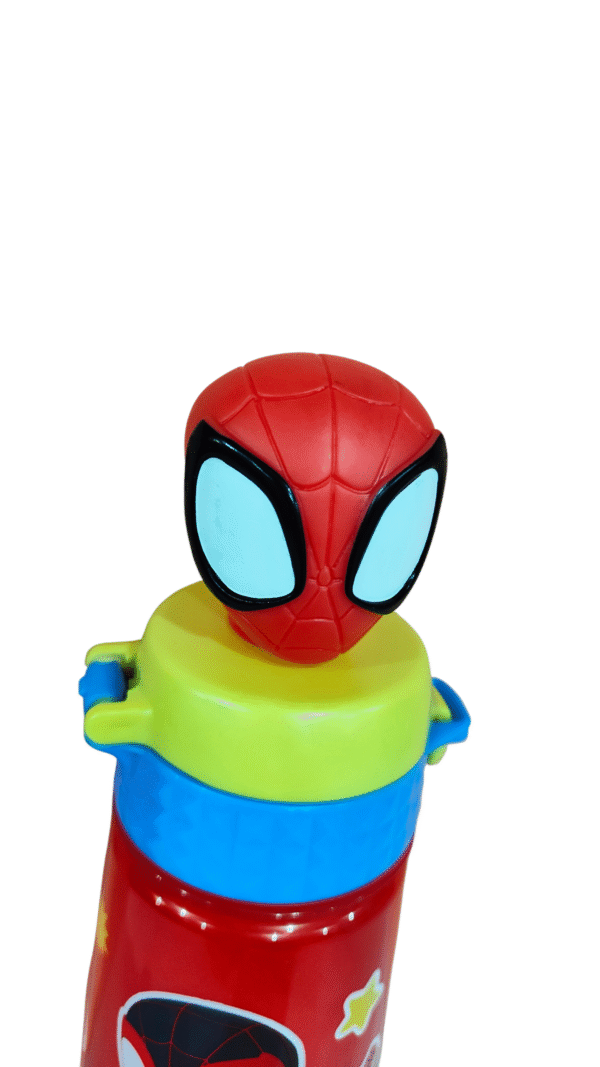 Vaso de Plástico con Tapa 3D Spiderman