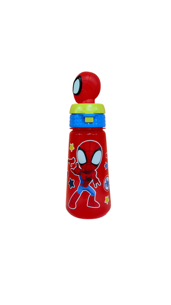 Vaso de Plástico con Tapa 3D Spiderman