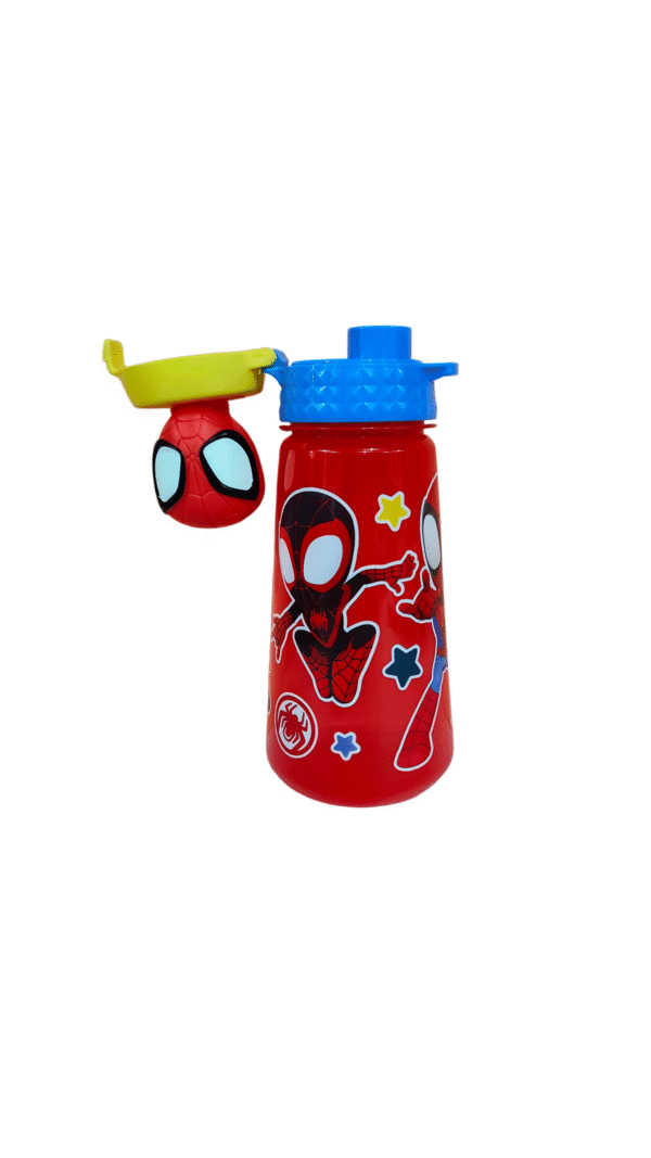Vaso de Plástico con Tapa 3D Spiderman