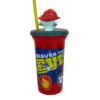 Vaso de Plástico con Tapa 3D y Popote Paw Patrol 443ml