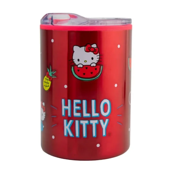 Termo Chico Doble Pared Con Tapa A Presión 350ml Kitty