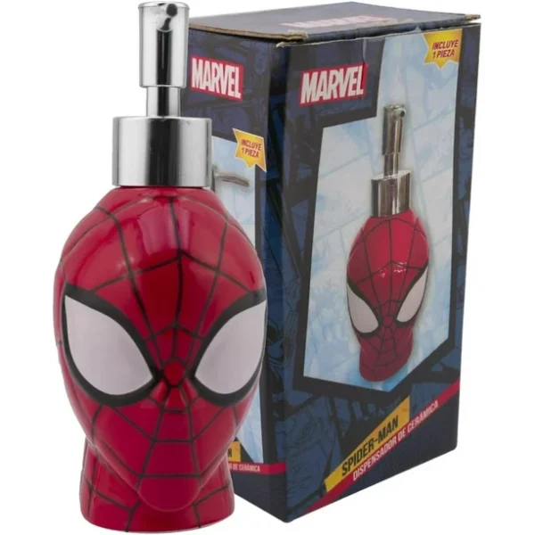 Dispensador de Cerámica Para Jabón Líquido Spiderman 335 Ml