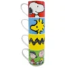 Torre de 4 Tazas Apilables Porcelana Snoopy