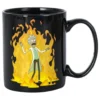 Taza Termica Rick And Morty - Rick en llamas 350ml