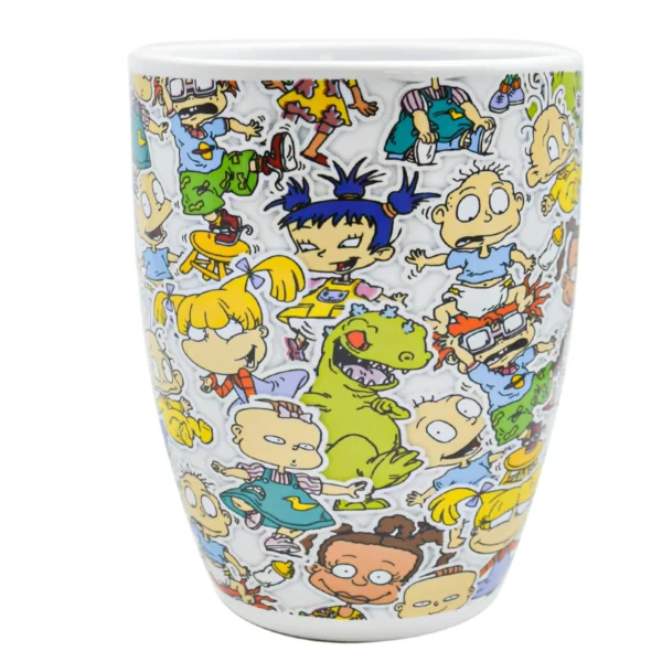 Taza Blanca con Caja de Regalo Rugrats Ceramica 500ml