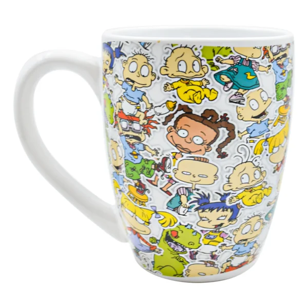 Taza Blanca con Caja de Regalo Rugrats Ceramica 500ml