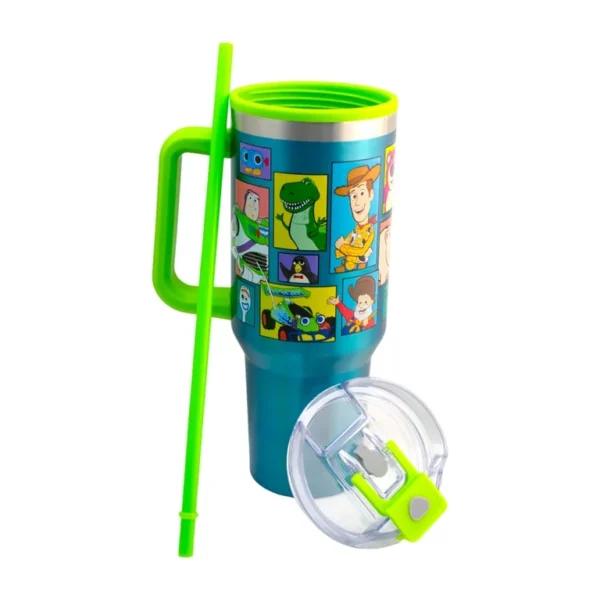 Termo Alto Doble Pared Con Boquilla Y Popote 1.2 L. Toy Story 30 Aniv.
