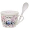 Tarro Con Tapa Y Cuchara de Porcelana Stitch 580ml
