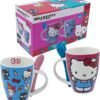 Duo Hello Kitty And Friends Tarros de Porcelana con Cuchara de Ceramica 310ml