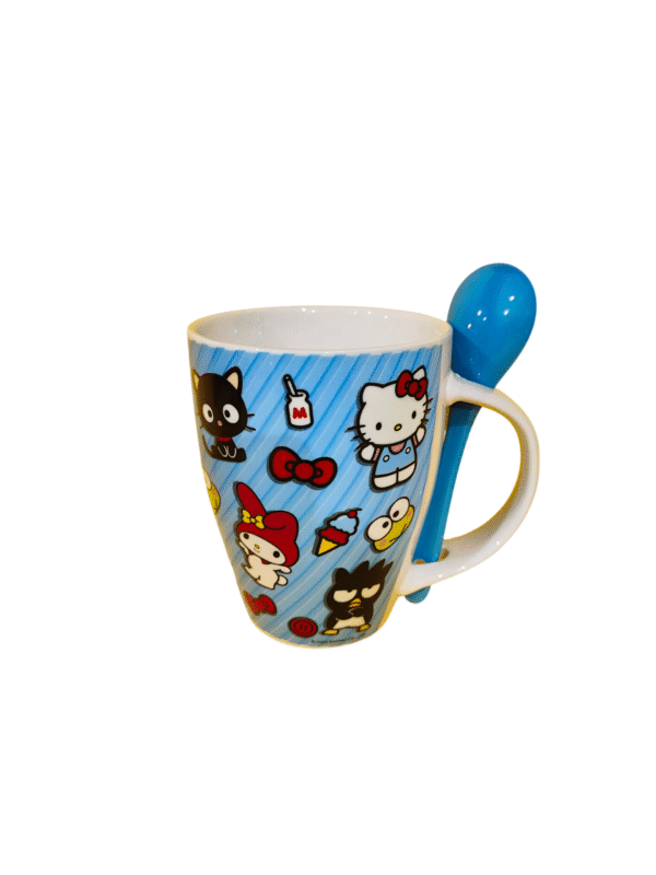 Duo Hello Kitty And Friends Tarros de Porcelana con Cuchara de Ceramica 310ml