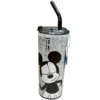 Termo Acero Inoxidable Doble Pared con Popote Mickey Y Donald