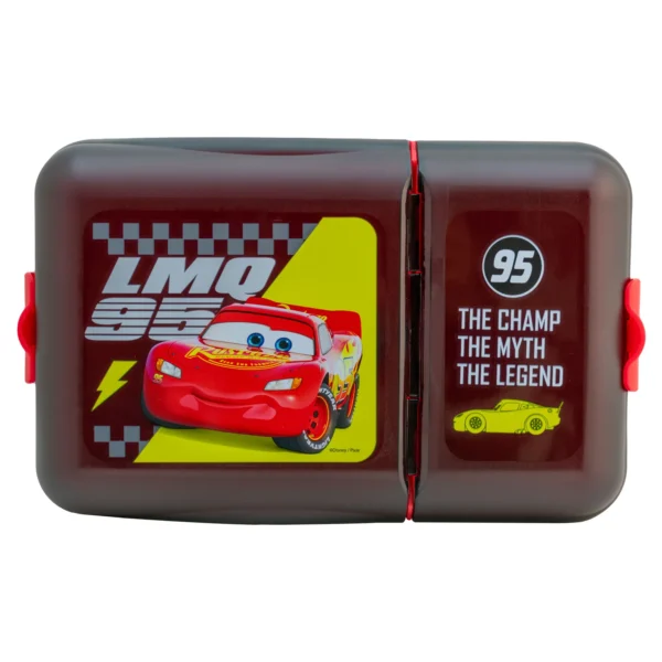 Contenedor para Alimentos Con 2 Divisiones Cars - Pixar