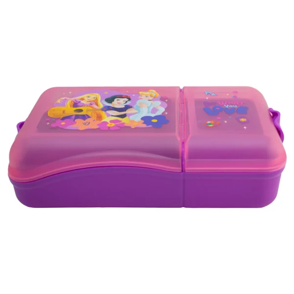 Contenedor para Alimentos Con 2 Divisiones Princesas - Disney