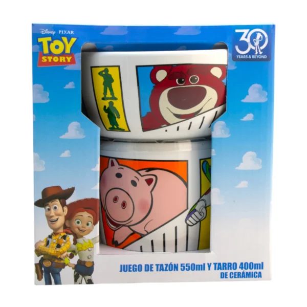 Juego Desayunador 2pzs tazon 550ml y tarro 400ml Toy Story