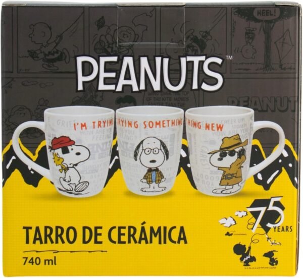 Taza de Cerámica 75 aniversario de Snoopy 740ml