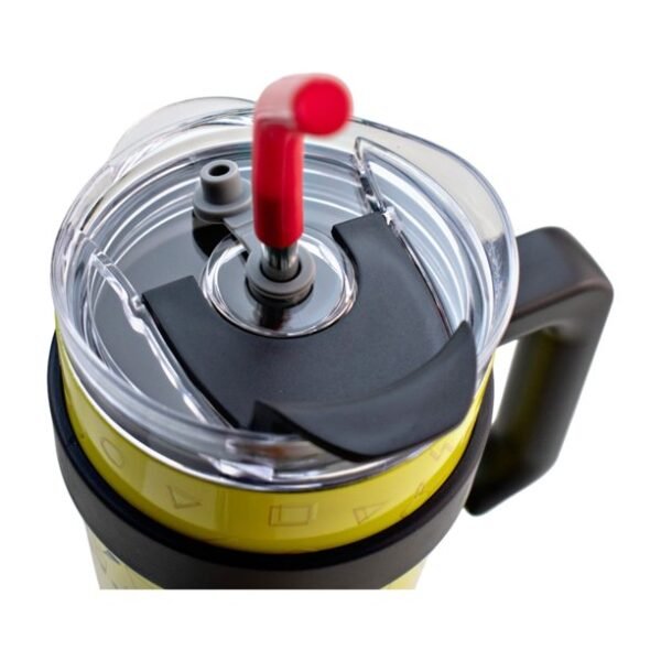 Termo Alto Doble Pared Acero Inoxidable Con Boquilla Y Popote 1.2 L. Pikachu - Pokemon