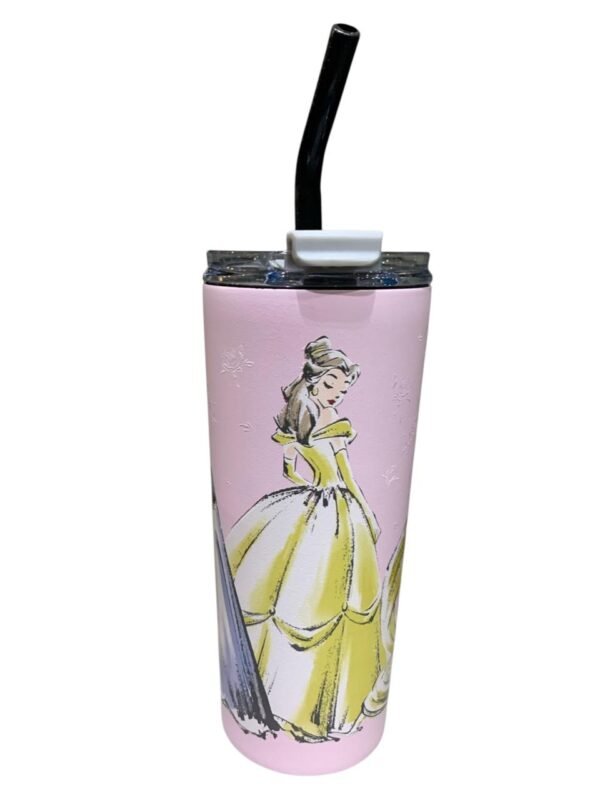Termo Acero Inoxidable Doble Pared con Popote Princesas - Disney Mate