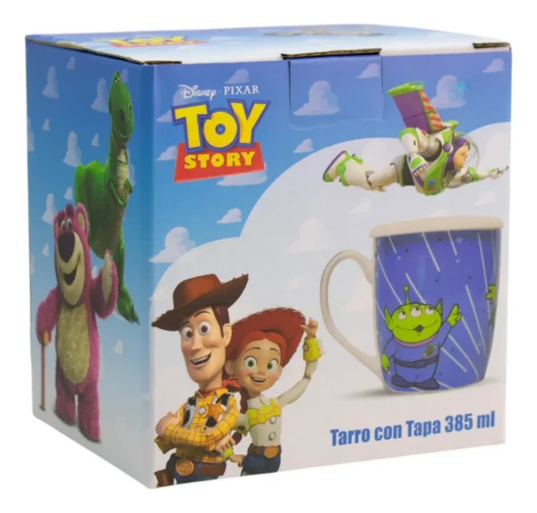 Tarro de Porcelana Con Tapa Toy Story Marcianitos 385ml