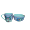 Juego Desayunador 2pzas Kuromi tazon 550ml y tarro 400ml ceramica
