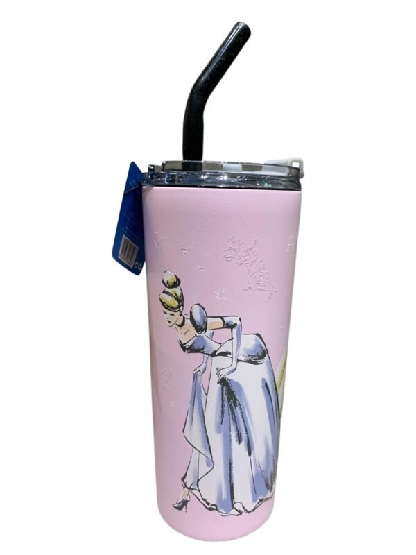 Termo Acero Inoxidable Doble Pared con Popote Princesas - Disney Mate