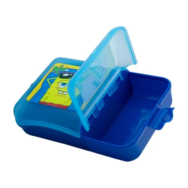 Contenedor para Alimentos Con 2 Divisiones Bob Esponja