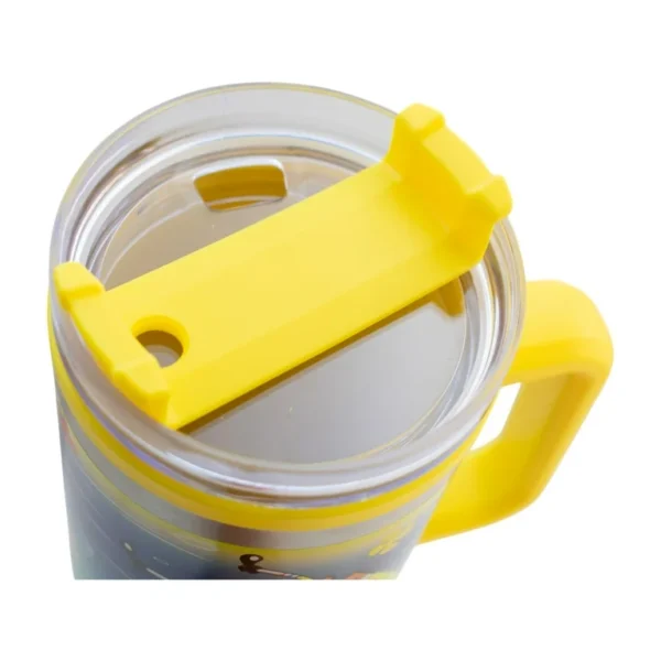 Termo Alto Doble Pared Con Popote 1.2 L Bob Esponja