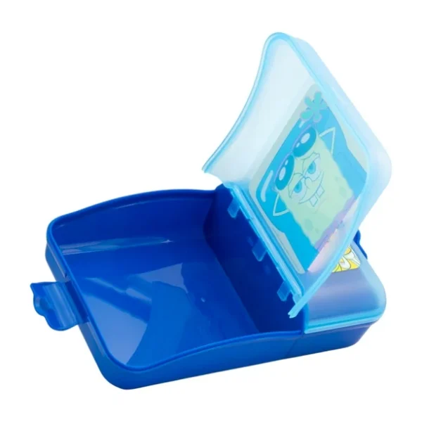 Contenedor para Alimentos Con 2 Divisiones Bob Esponja