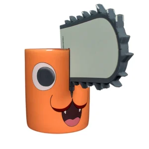 7503049811949-3 Taza con Portavasos Edición Limitada 350 ml Chainsaw Man Pochita