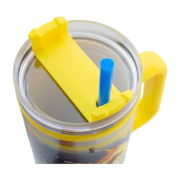 Termo Alto Doble Pared Con Popote 1.2 L Bob Esponja