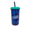 Vaso Con Tapa Y Popote Stitch 384 ml