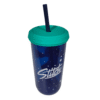 Vaso Con Tapa Y Popote Stitch 384 ml