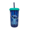 Vaso Con Tapa Y Popote Stitch 384 ml